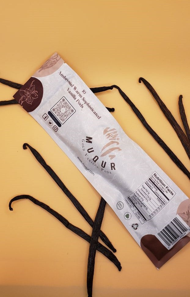 10 ORGANIC AND PREMIUM, GRADE A VANILLA PODS